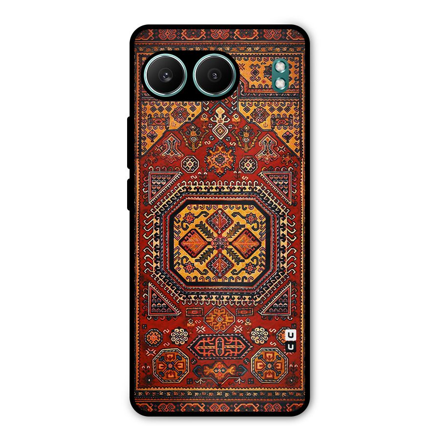 Classic Luxury Carpet Pattern Metal Back Case for OnePlus Nord 4