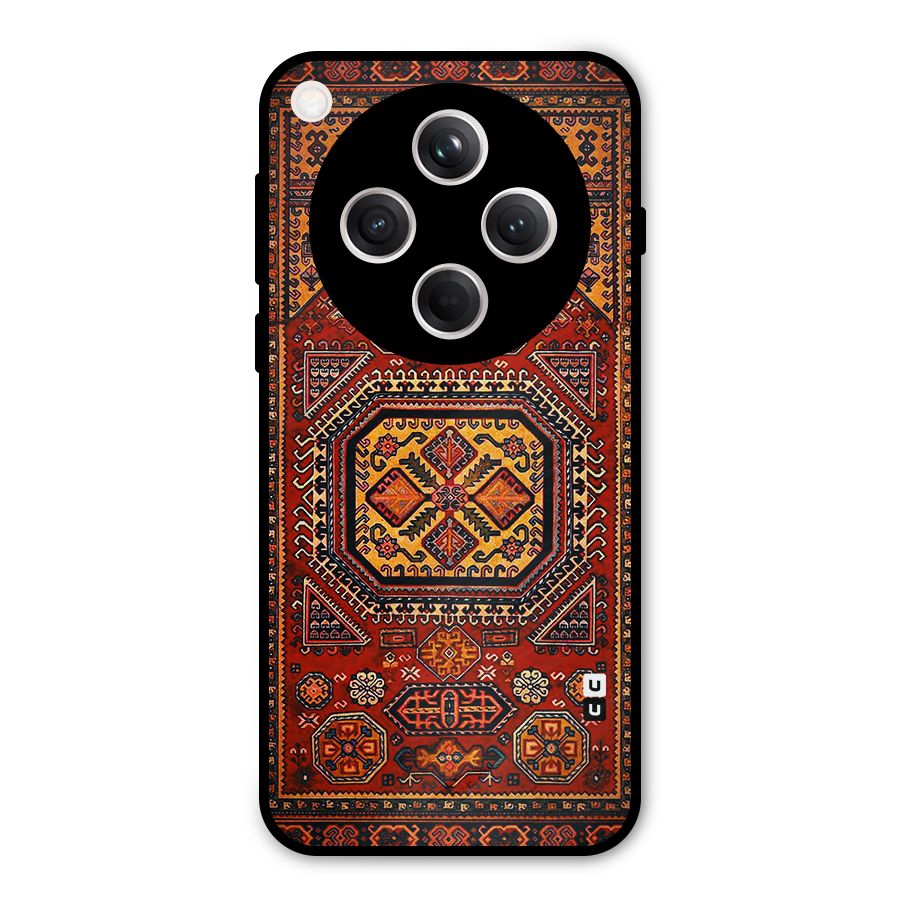 Classic Luxury Carpet Pattern Metal Back Case for Oppo Find X8