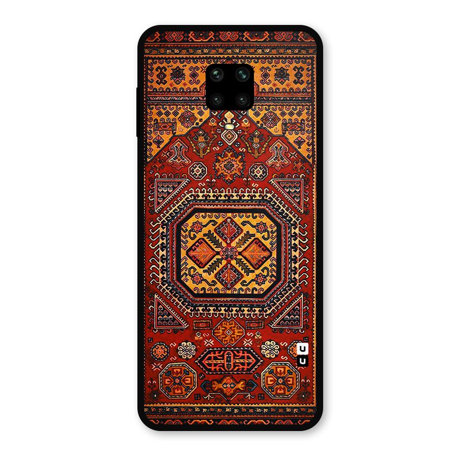 Classic Luxury Carpet Pattern Metal Back Case for Poco M2 Pro