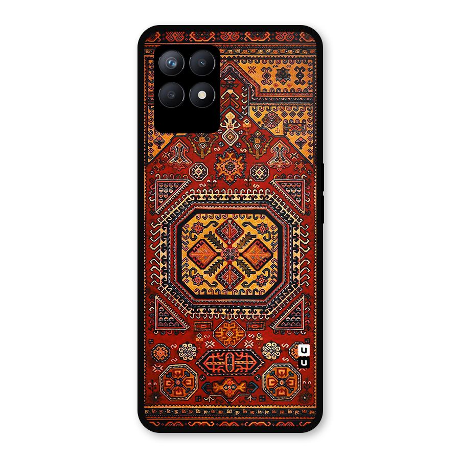 Classic Luxury Carpet Pattern Metal Back Case for Realme Narzo 50