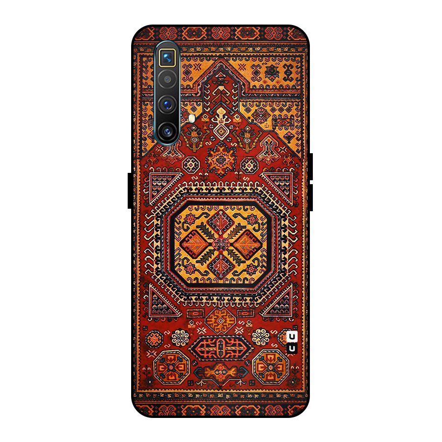 Classic Luxury Carpet Pattern Metal Back Case for Realme X3 SuperZoom