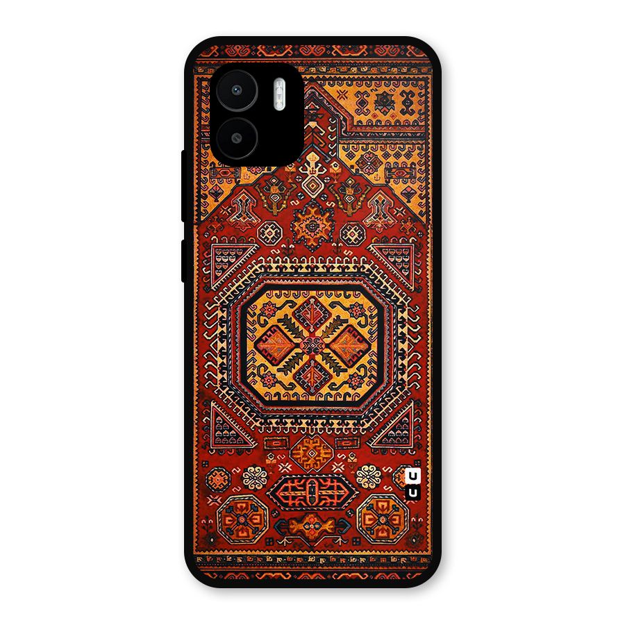 Classic Luxury Carpet Pattern Metal Back Case for Redmi A2