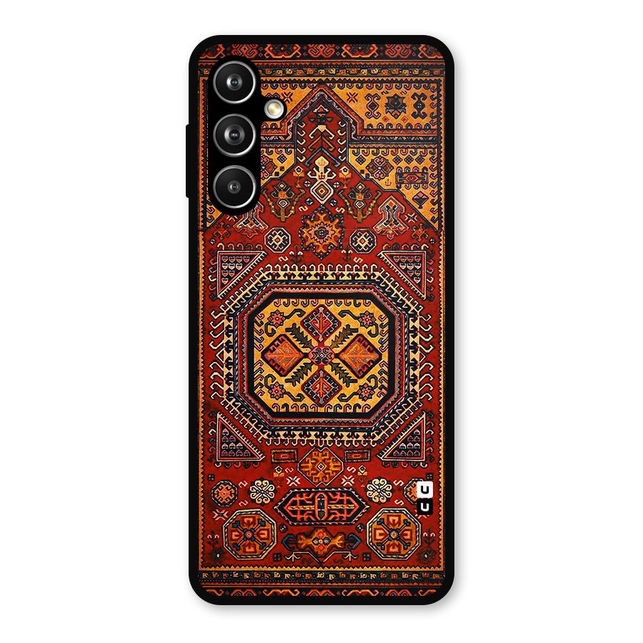 Classic Luxury Carpet Pattern Metal Back Case for Samsung Galaxy M54