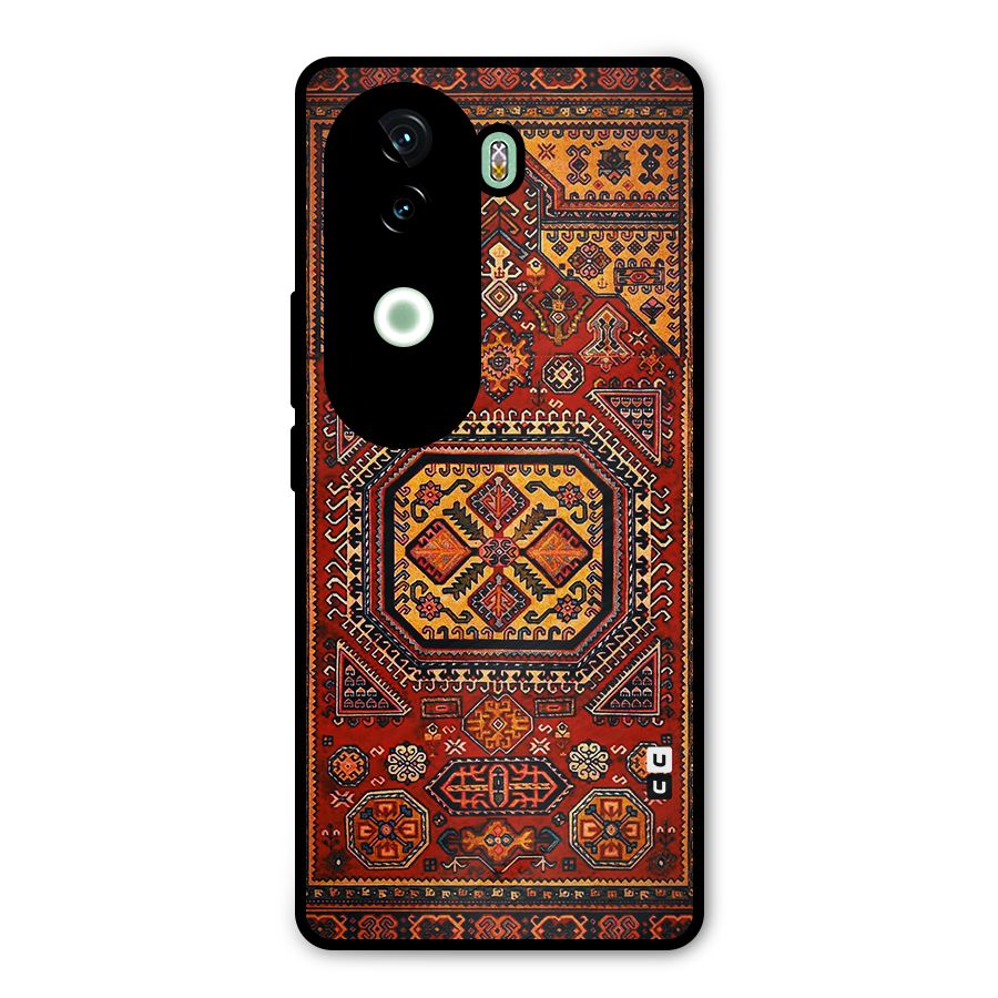 Classic Luxury Carpet Pattern Metal Back Case for Vivo V40e