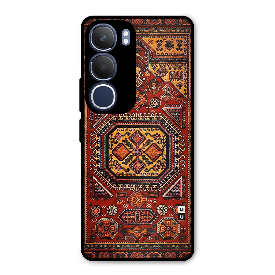 Classic Luxury Carpet Pattern Metal Back Case for Vivo Y29