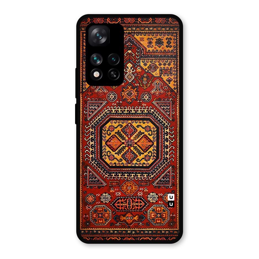 Classic Luxury Carpet Pattern Metal Back Case for Xiaomi 11i Hypercharge 5G