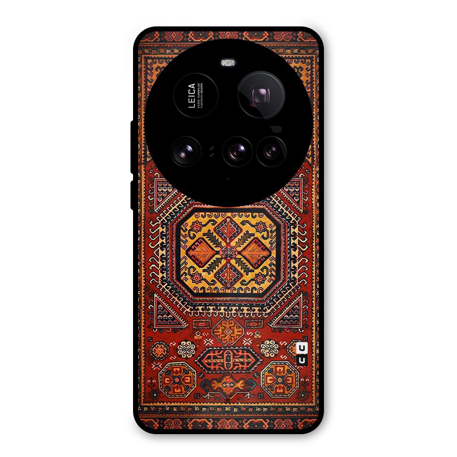 Classic Luxury Carpet Pattern Metal Back Case for Xiaomi 15 Ultra