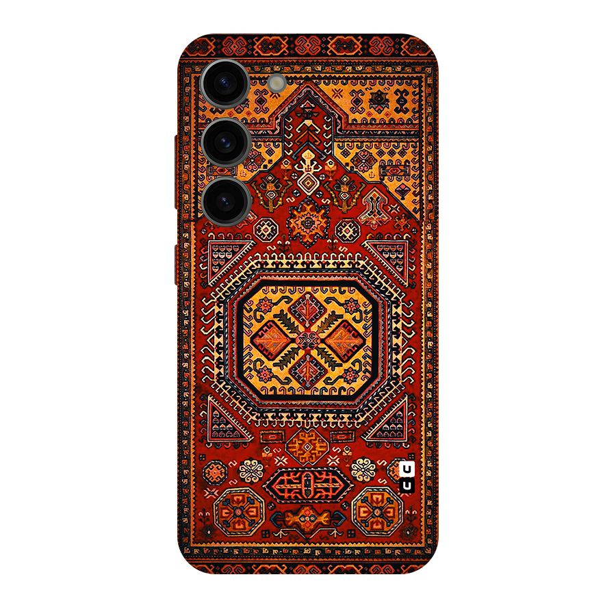 Classic Luxury Carpet Pattern Original Polycarbonate Back Case for Galaxy S23