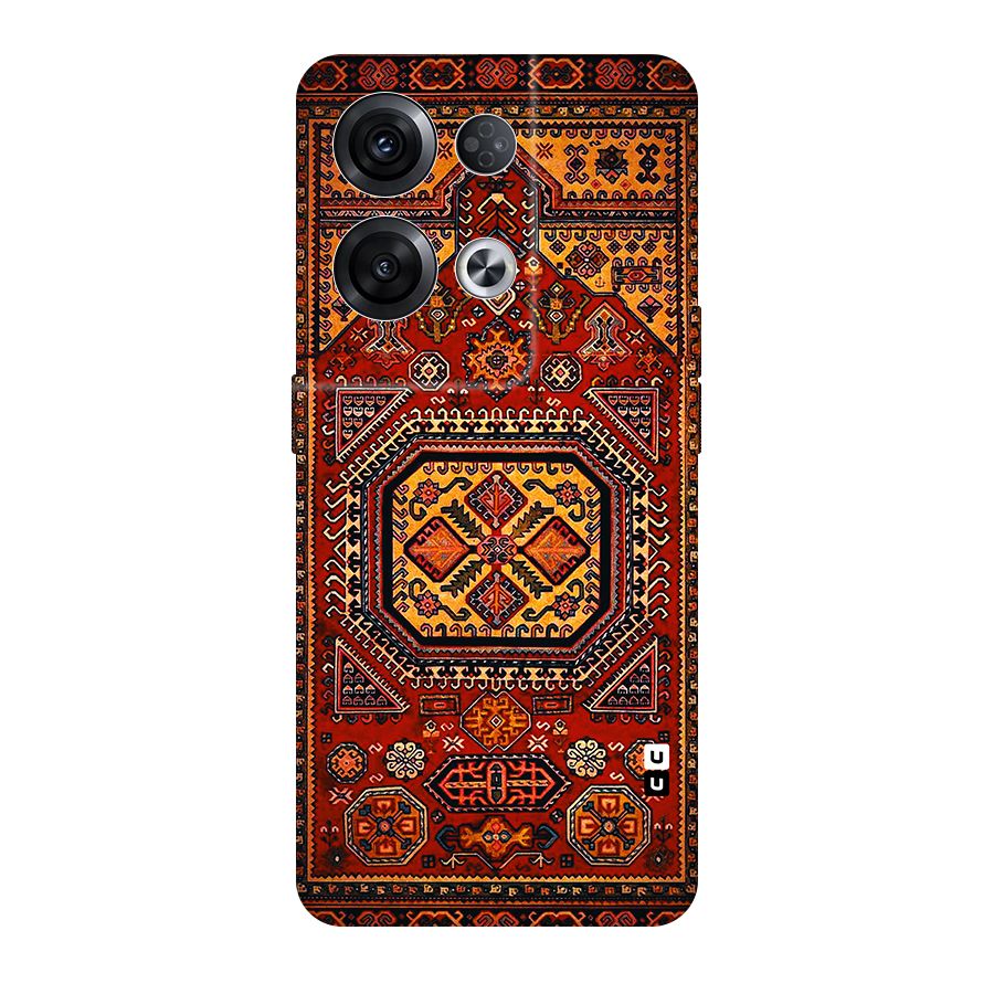Classic Luxury Carpet Pattern Original Polycarbonate Back Case for Oppo Reno8 Pro 5G