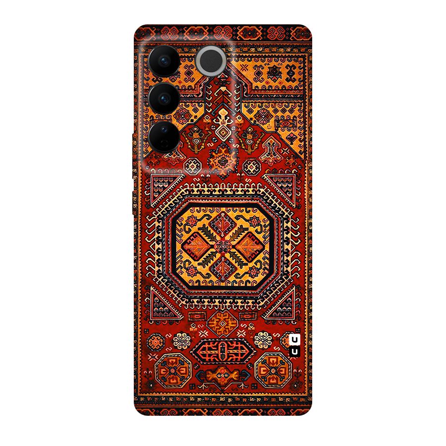 Classic Luxury Carpet Pattern Original Polycarbonate Back Case for Vivo V27