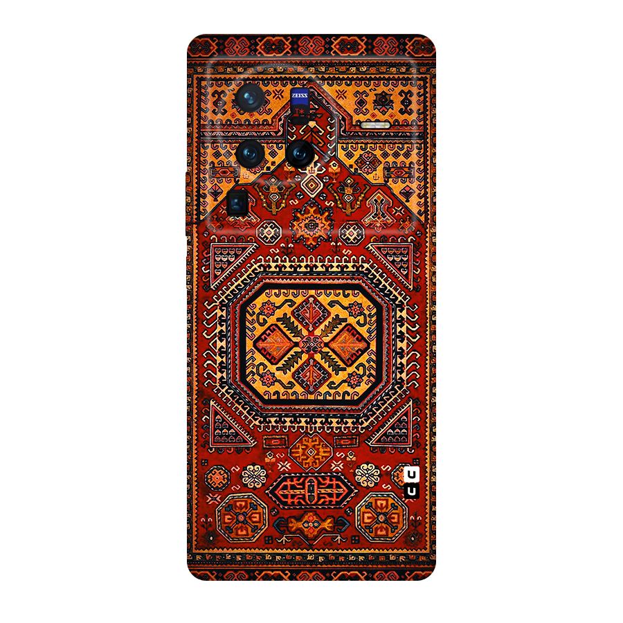 Classic Luxury Carpet Pattern Original Polycarbonate Back Case for Vivo X80