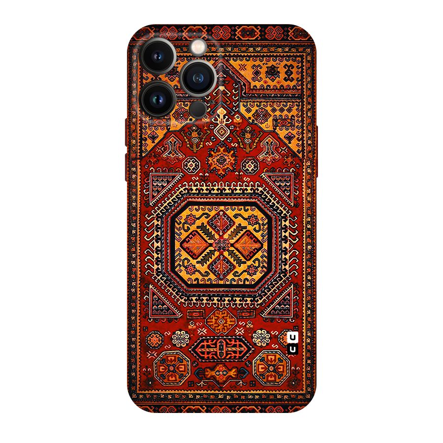 Classic Luxury Carpet Pattern Original Polycarbonate Back Case for iPhone 13 Pro Max
