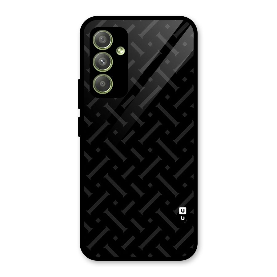 Classic Pipes Pattern Glass Back Case for Galaxy A54