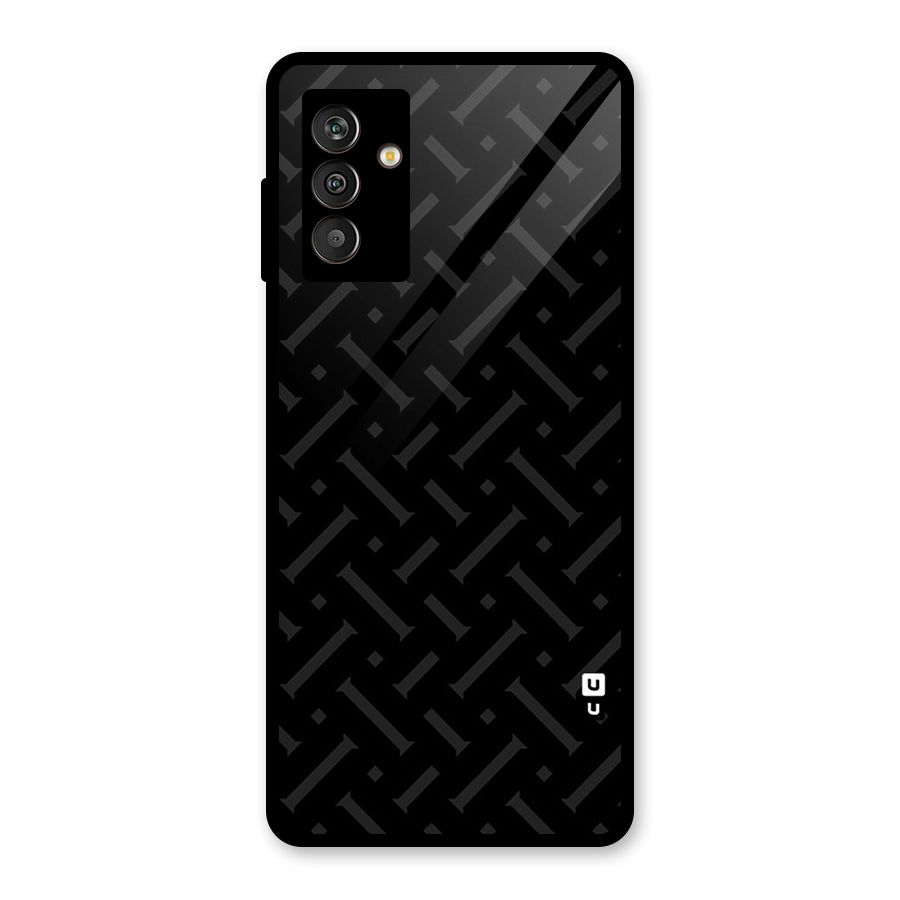 Classic Pipes Pattern Glass Back Case for Galaxy M13