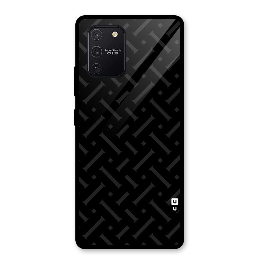 Classic Pipes Pattern Glass Back Case for Galaxy S10 Lite