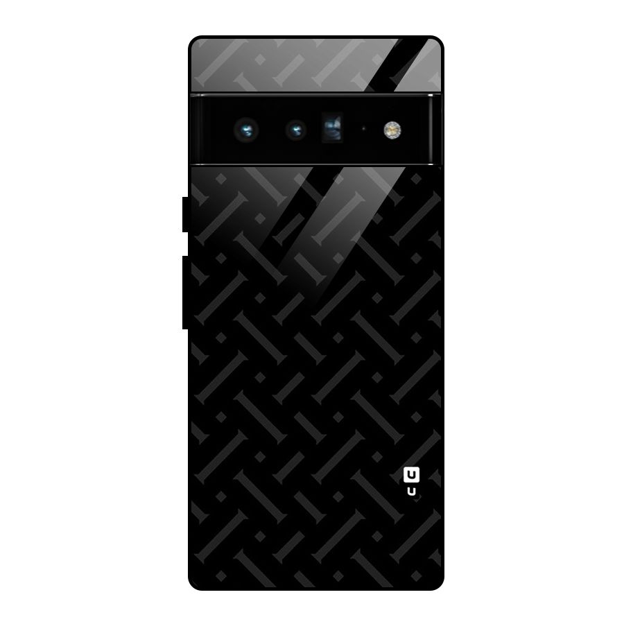 Classic Pipes Pattern Glass Back Case for Google Pixel 6 Pro