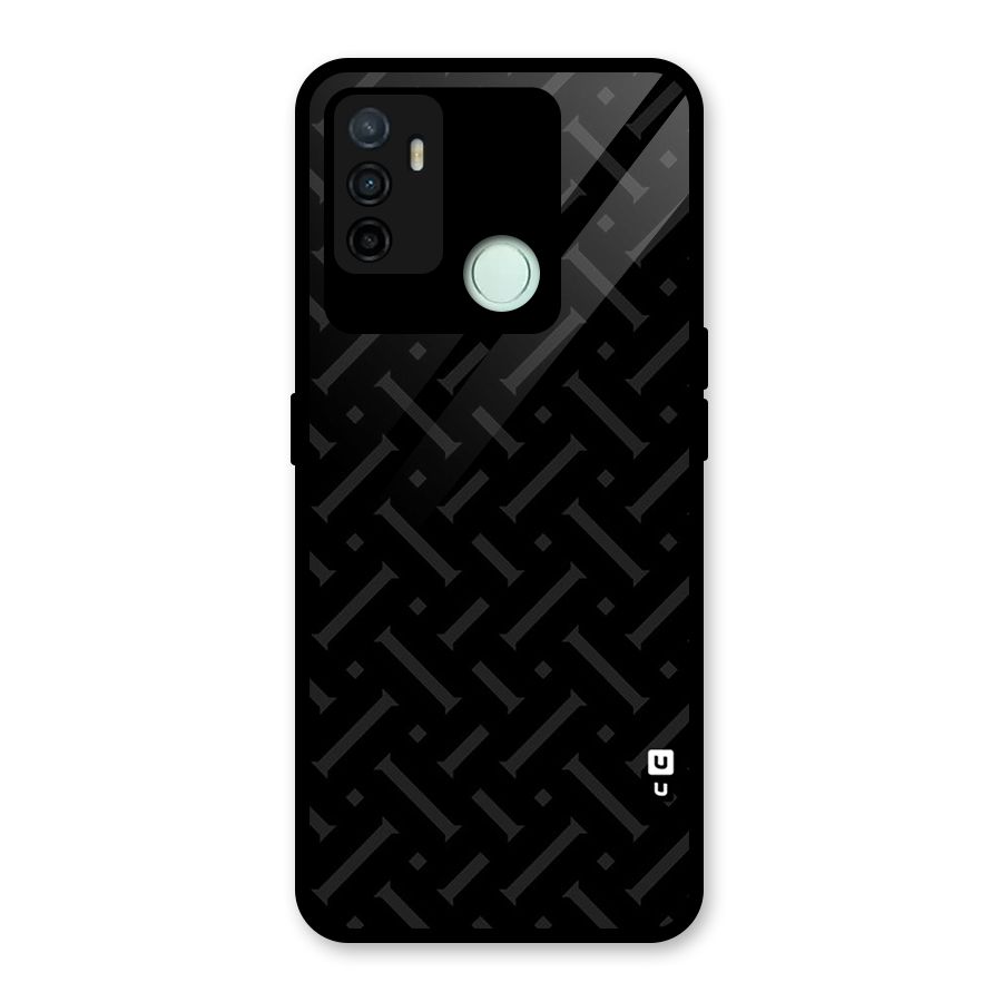 Classic Pipes Pattern Glass Back Case for Oppo A53