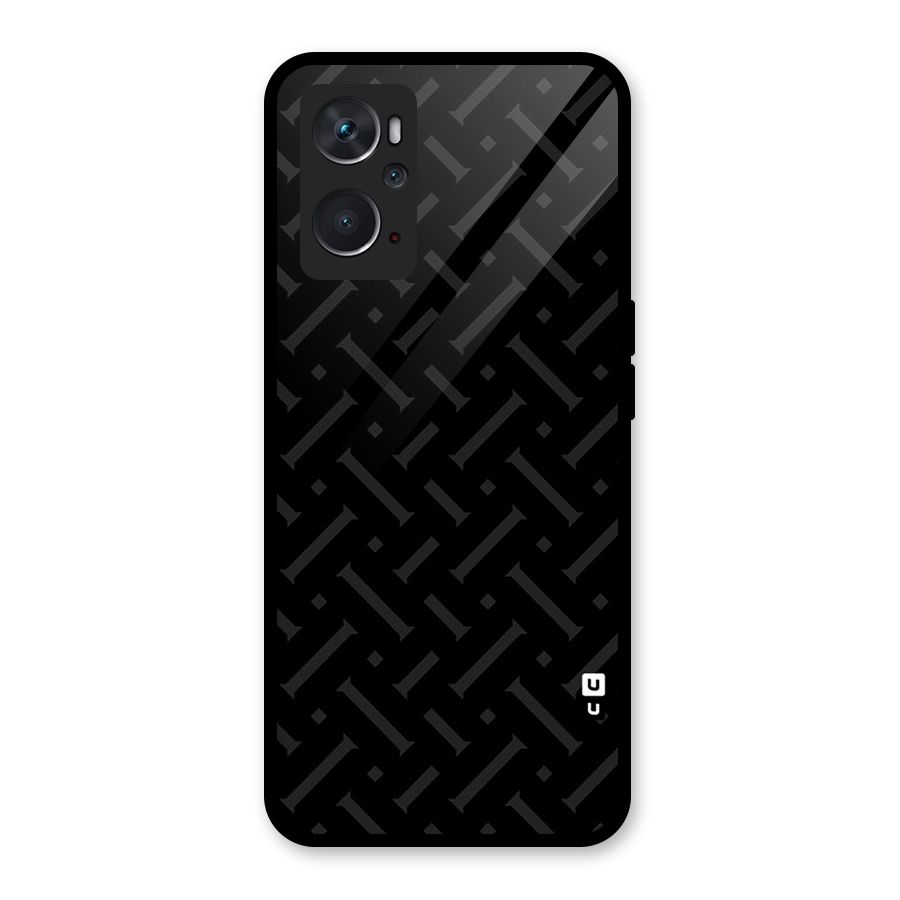 Classic Pipes Pattern Glass Back Case for Oppo K10 4G