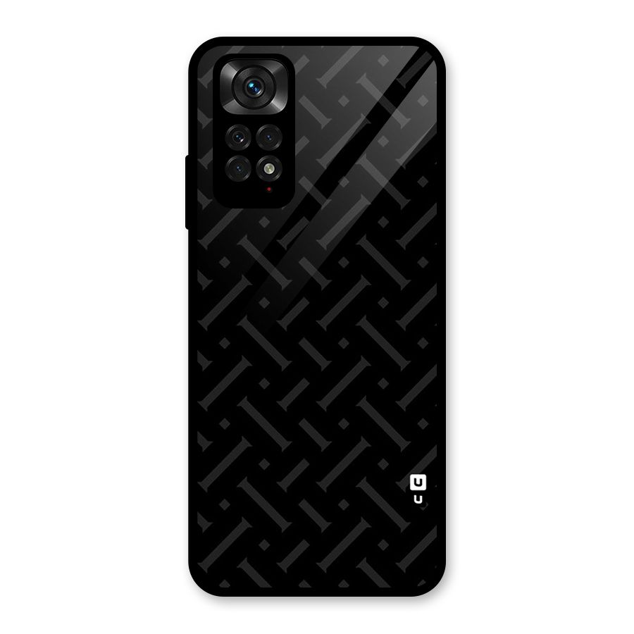 Classic Pipes Pattern Glass Back Case for Redmi Note 11S