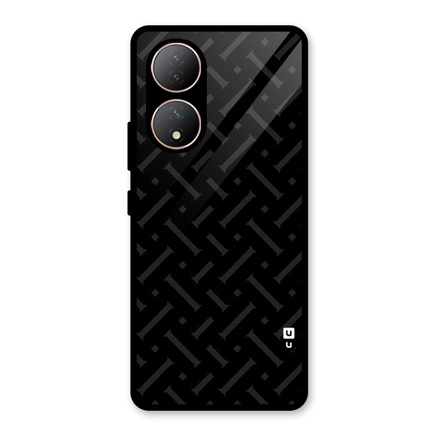 Classic Pipes Pattern Glass Back Case for Vivo Y100A