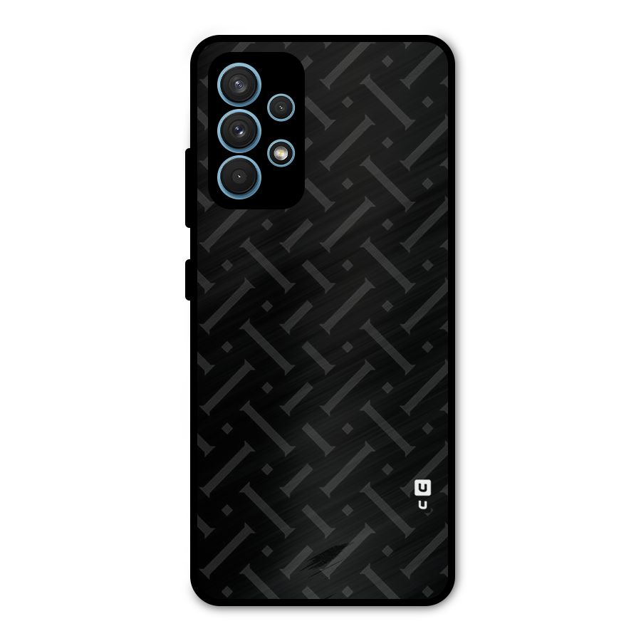 Classic Pipes Pattern Metal Back Case for Galaxy A32