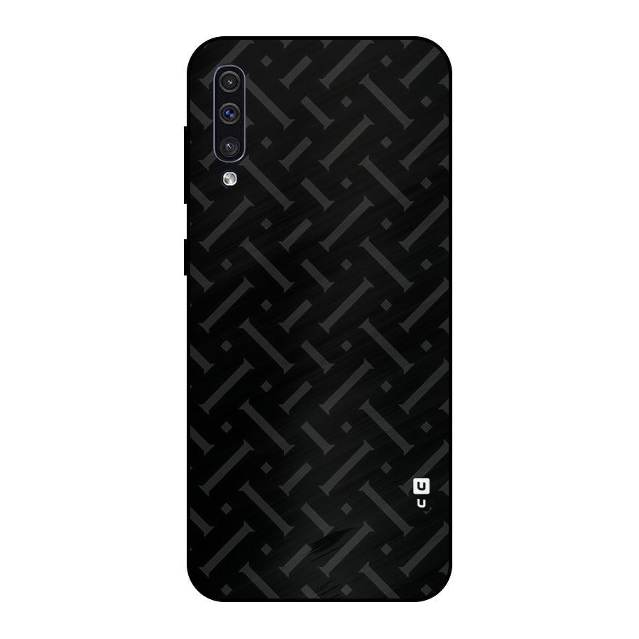 Classic Pipes Pattern Metal Back Case for Galaxy A50