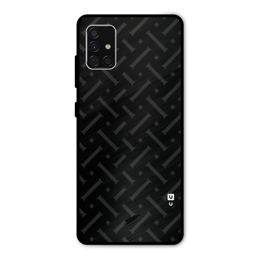 Classic Pipes Pattern Metal Back Case for Galaxy A51