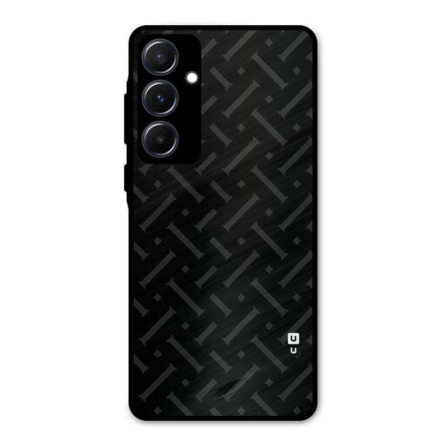 Classic Pipes Pattern Metal Back Case for Galaxy A55