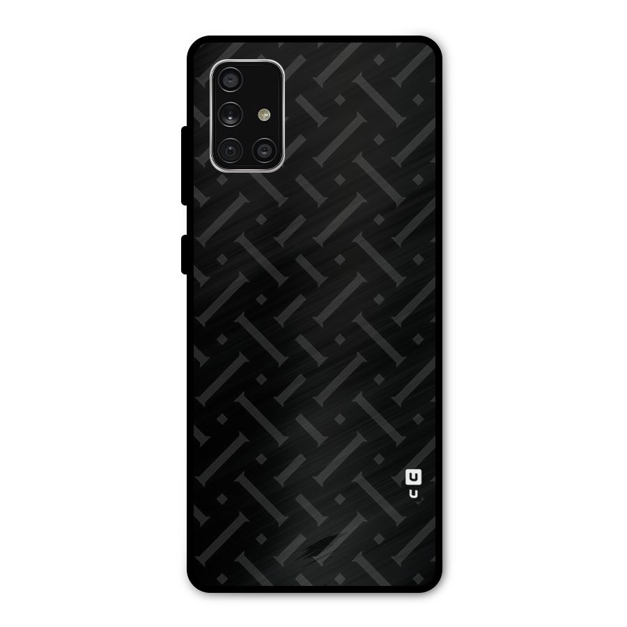 Classic Pipes Pattern Metal Back Case for Galaxy A71