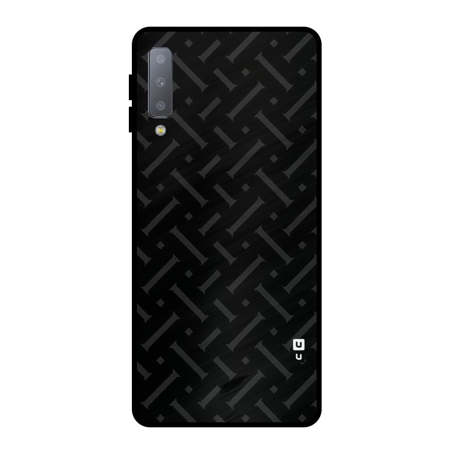 Classic Pipes Pattern Metal Back Case for Galaxy A7 (2018)