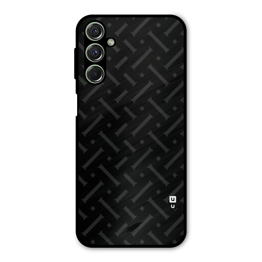 Classic Pipes Pattern Metal Back Case for Galaxy F34