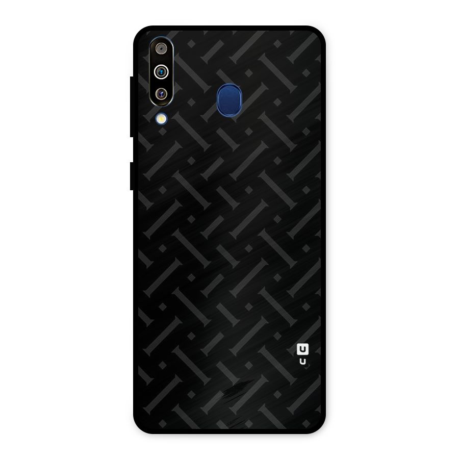 Classic Pipes Pattern Metal Back Case for Galaxy M30