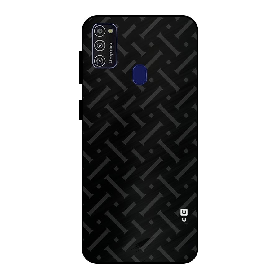 Classic Pipes Pattern Metal Back Case for Galaxy M30s