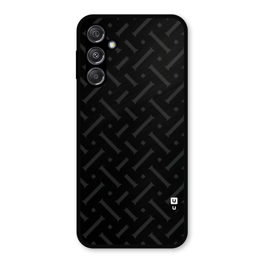 Classic Pipes Pattern Metal Back Case for Galaxy M34 5G