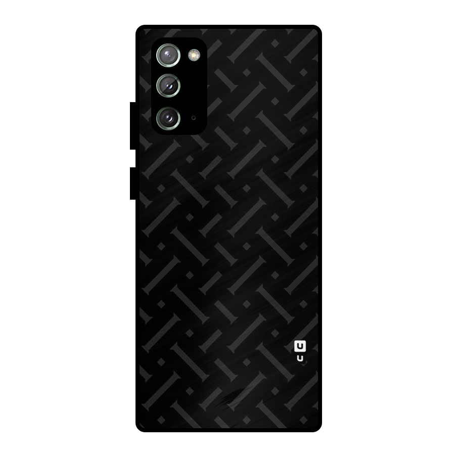 Classic Pipes Pattern Metal Back Case for Galaxy Note 20