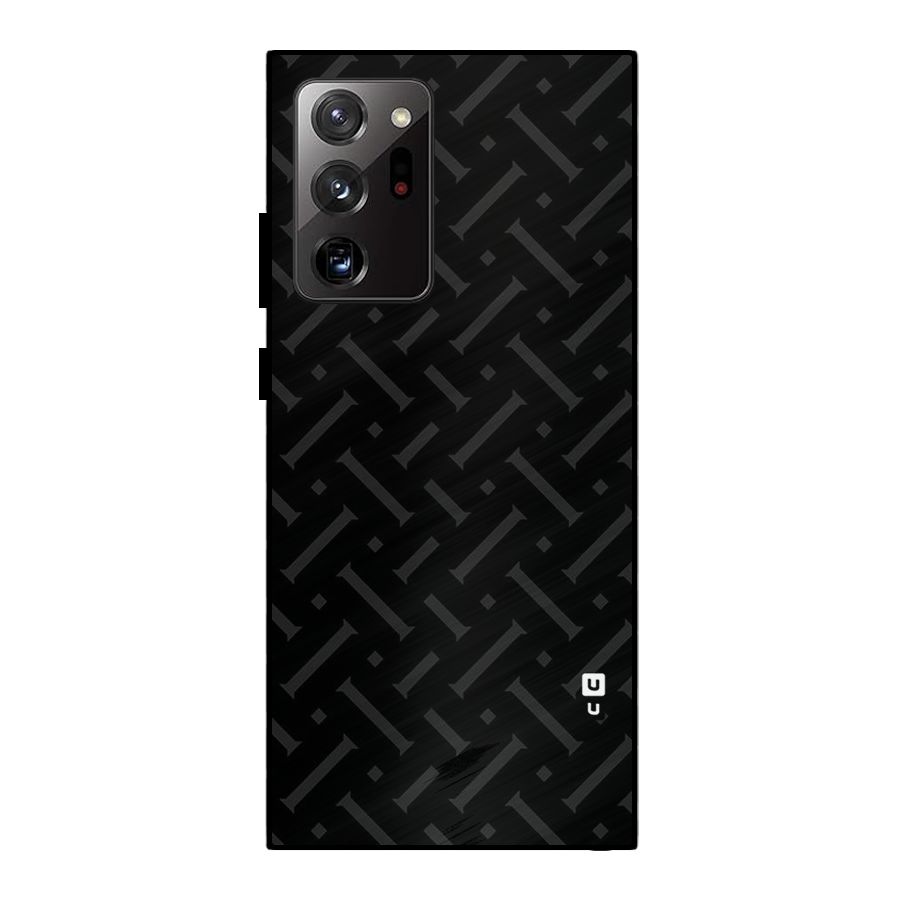 Classic Pipes Pattern Metal Back Case for Galaxy Note 20 Ultra