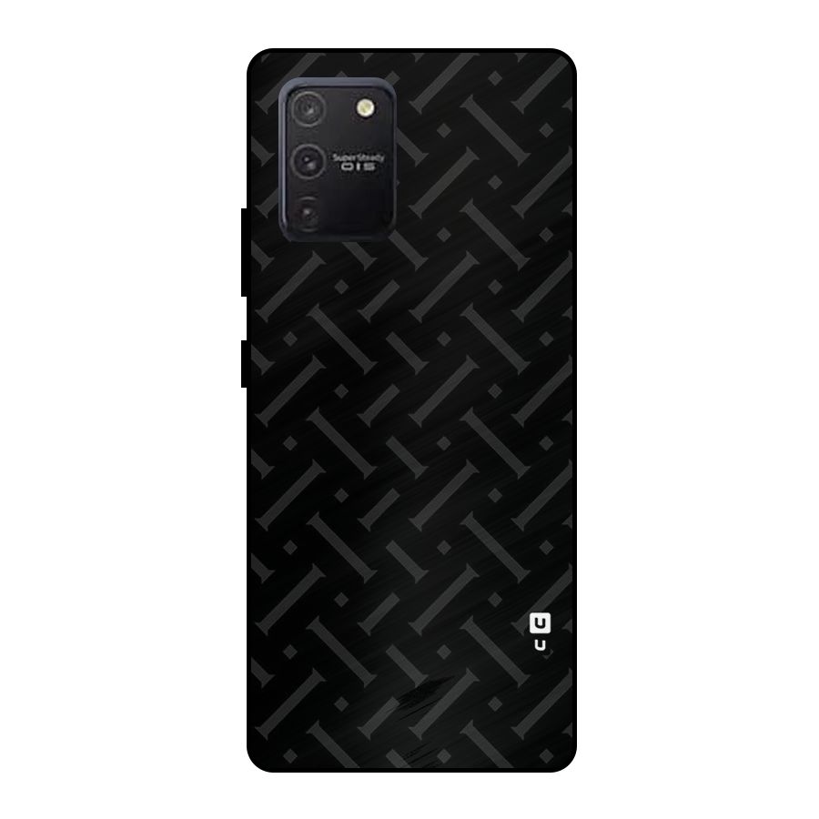 Classic Pipes Pattern Metal Back Case for Galaxy S10 Lite