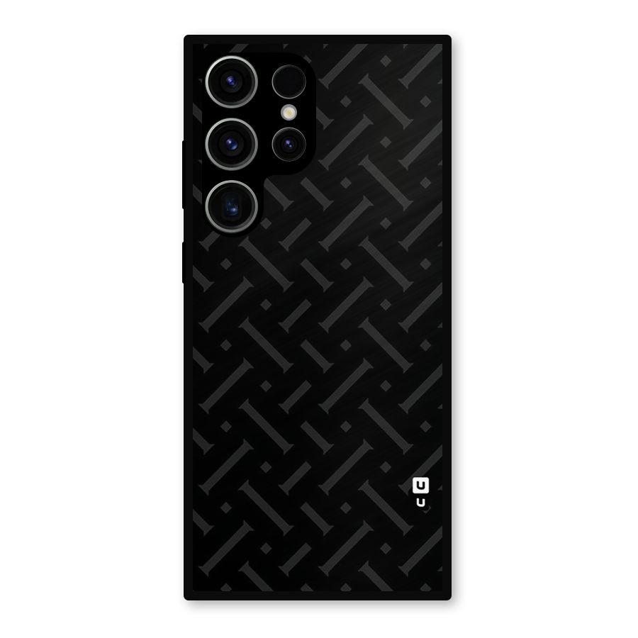 Classic Pipes Pattern Metal Back Case for Galaxy S23 Ultra