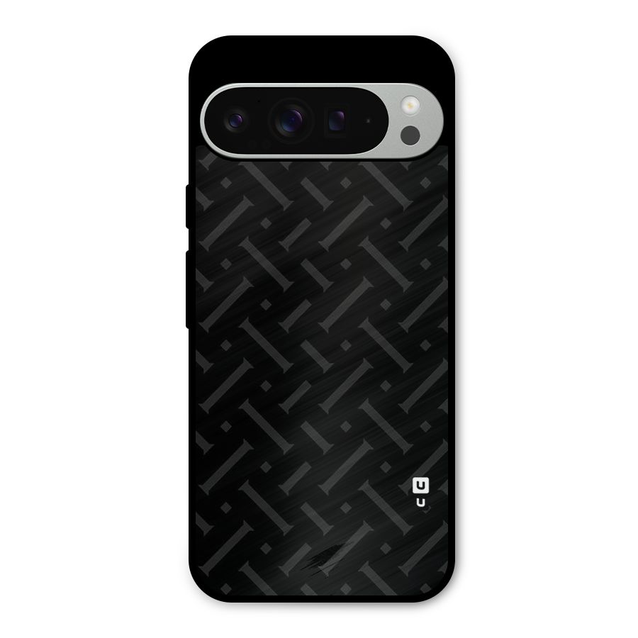 Classic Pipes Pattern Metal Back Case for Google Pixel 9 Pro XL