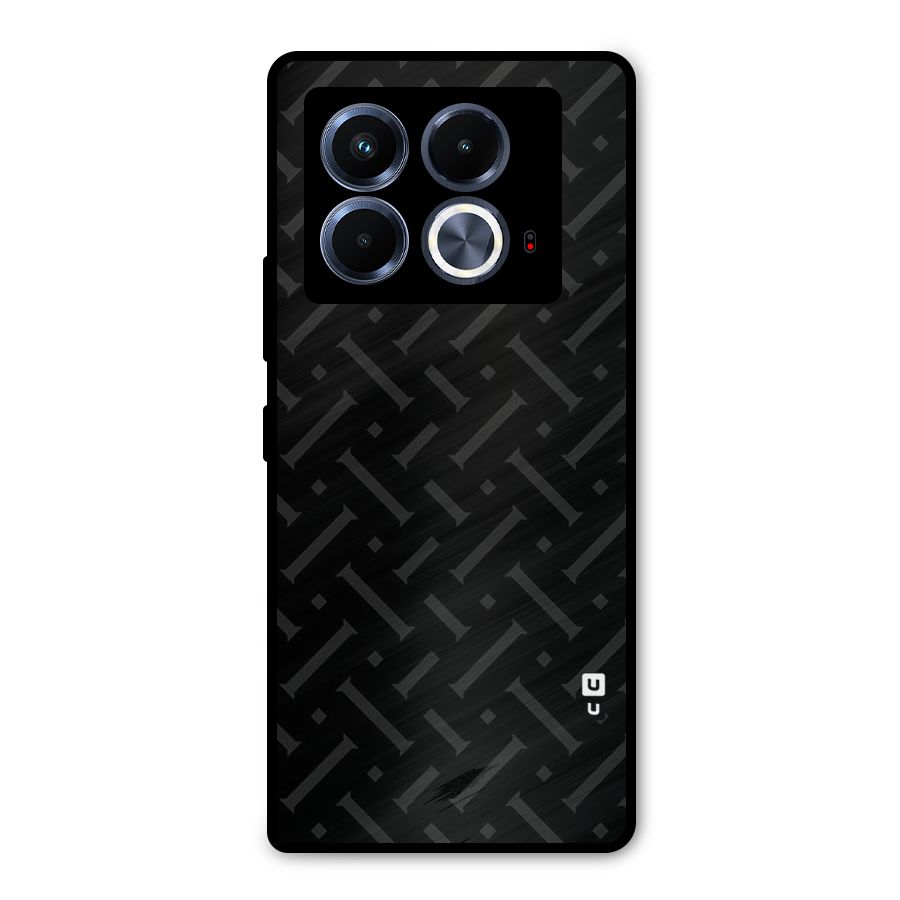 Classic Pipes Pattern Metal Back Case for Infinix Note 40 5G