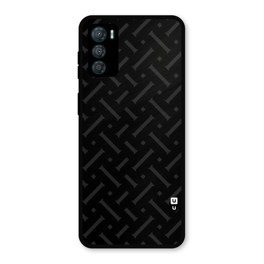 Classic Pipes Pattern Metal Back Case for Moto G42