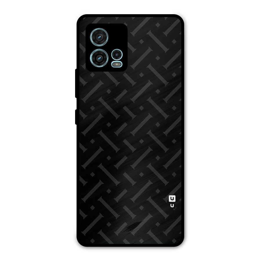 Classic Pipes Pattern Metal Back Case for Moto G72