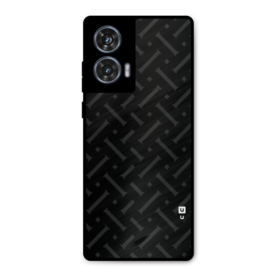 Classic Pipes Pattern Metal Back Case for Motorola Edge 50 Fusion