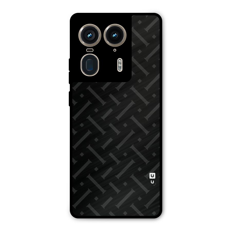 Classic Pipes Pattern Metal Back Case for Motorola Edge 50 Ultra