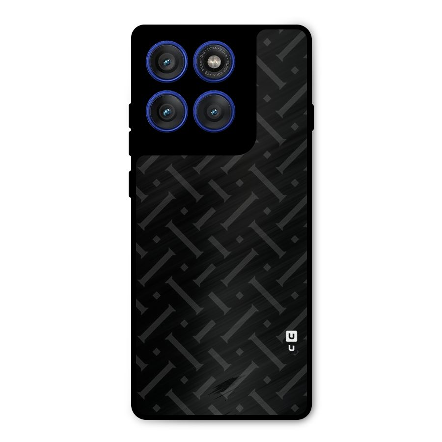 Classic Pipes Pattern Metal Back Case for Motorola Edge 60 Pro