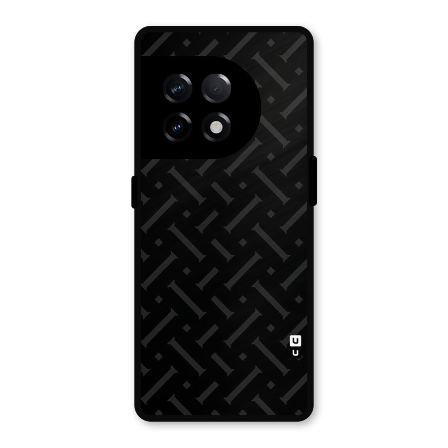 Classic Pipes Pattern Metal Back Case for OnePlus 11R