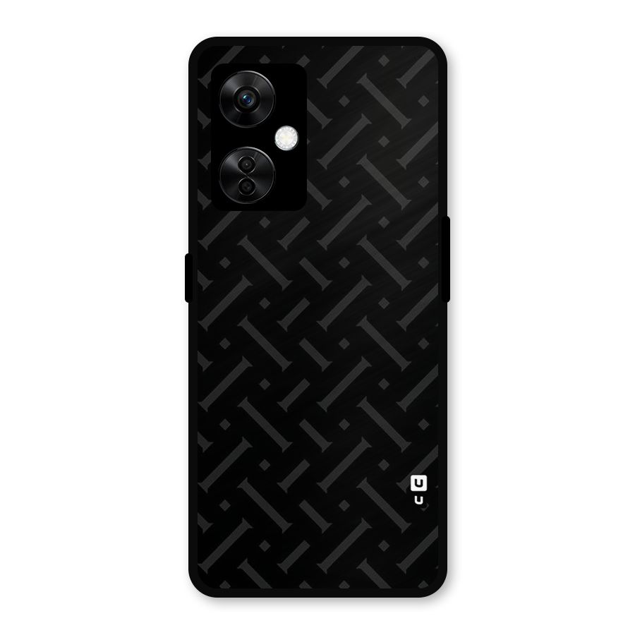 Classic Pipes Pattern Metal Back Case for OnePlus Nord CE 3 Lite