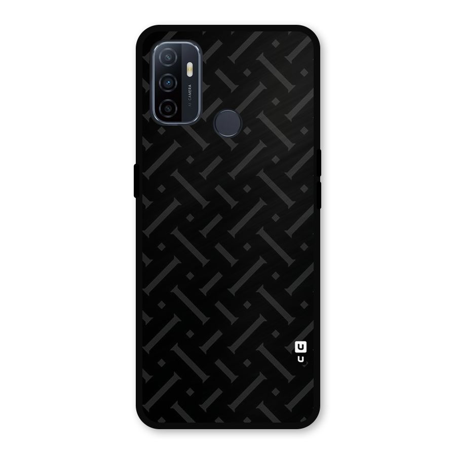 Classic Pipes Pattern Metal Back Case for Oppo A53