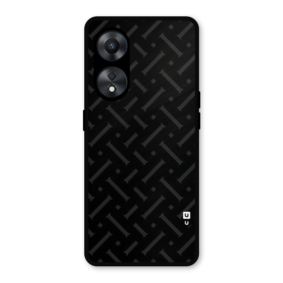 Classic Pipes Pattern Metal Back Case for Oppo A78