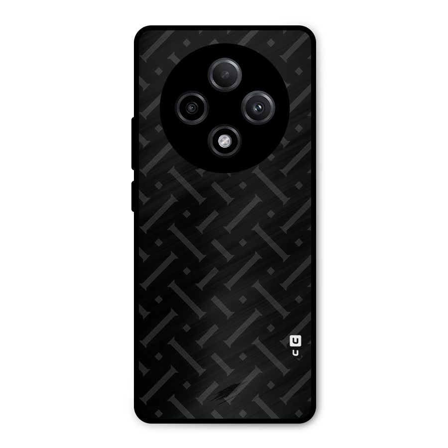 Classic Pipes Pattern Metal Back Case for Oppo F27 Pro Plus